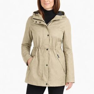 Hunter Women's L Hooded Jacket Tan Cotton H0627